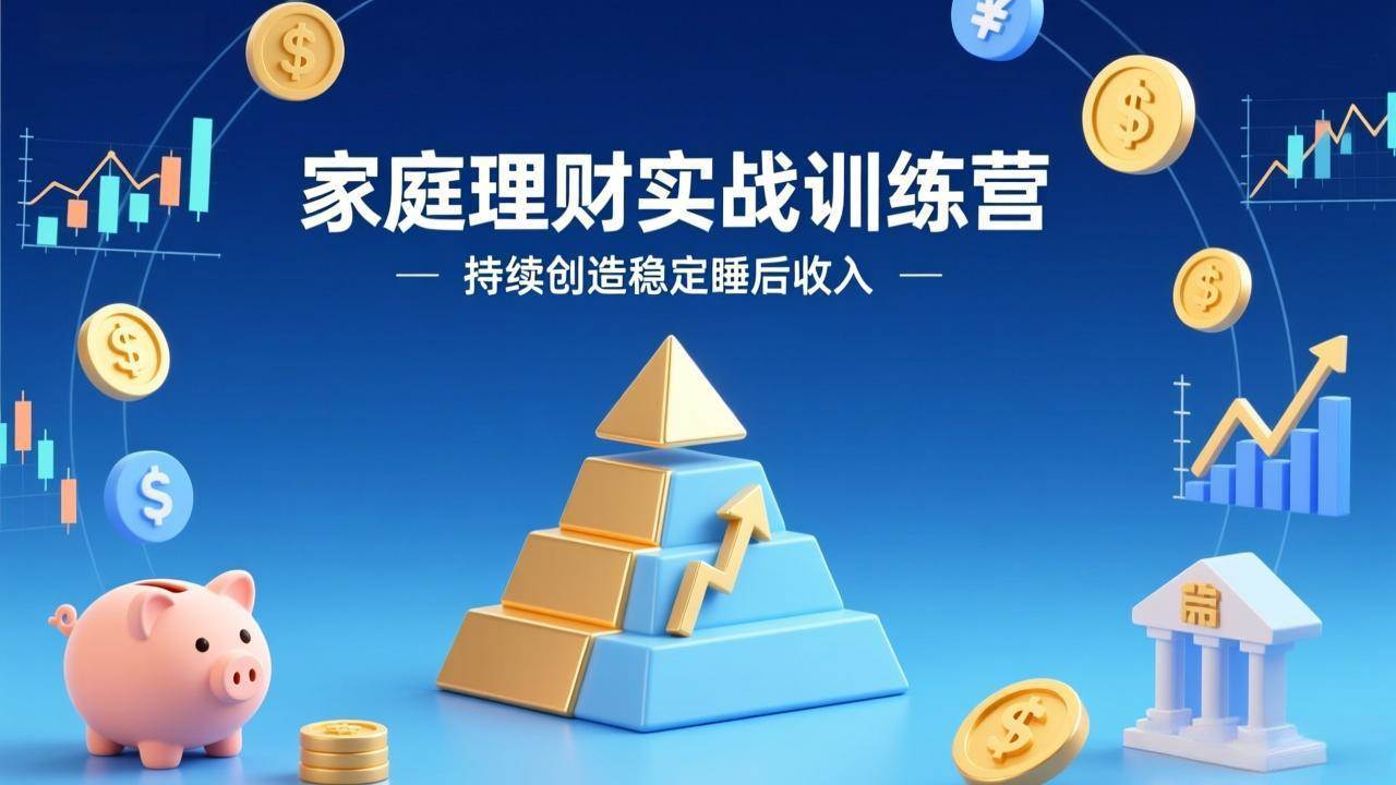 （17486期）家庭理财实战训练营：从0到1建体系，三阶进阶层层递进，助你持续创造稳定睡后收入网赚项目-副业赚钱-互联网创业-资源整合白嫖の网赚