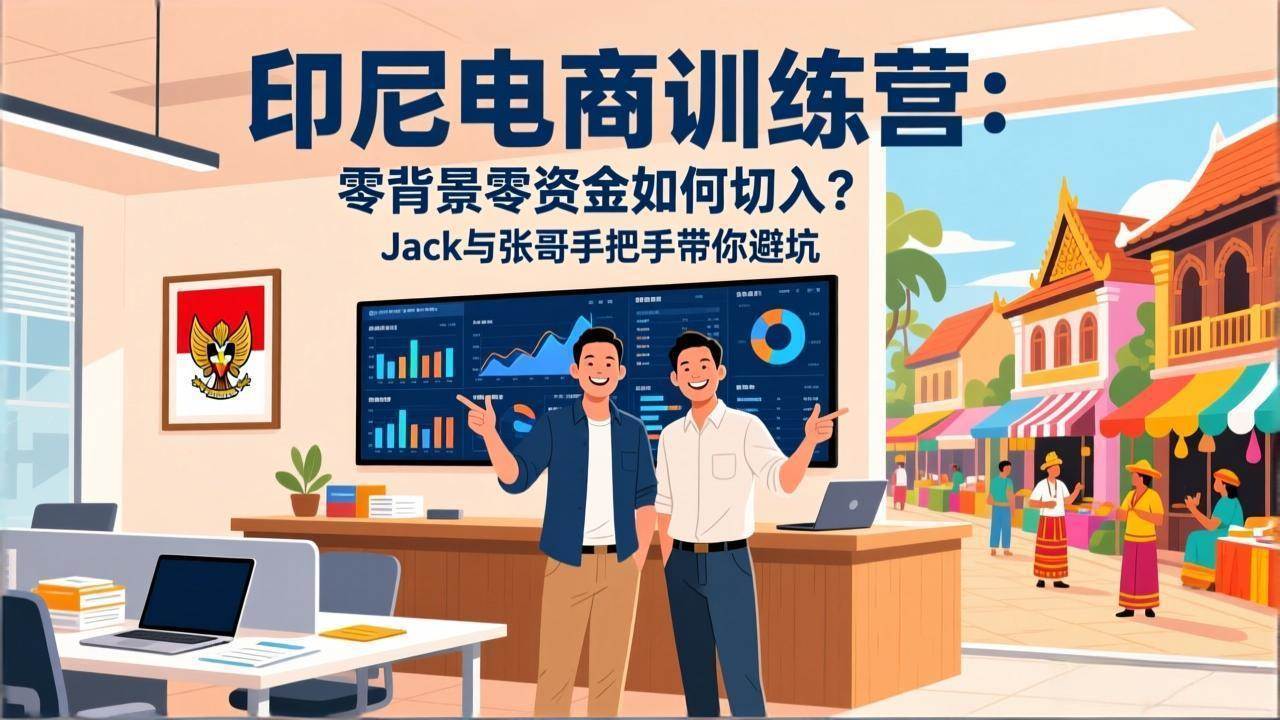 （17533期）印尼电商训练营：零背景零资金如何切入？Jack与张哥手把手带你避坑网赚项目-副业赚钱-互联网创业-资源整合白嫖の网赚