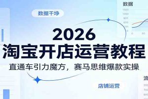 2026淘宝开店运营教程:直通车引力魔方,赛马思维爆款实操