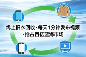 线上旧衣回收项目,我们给你提供视频,每天花一分钟发布视频,抢占百亿蓝海市场【揭秘】
