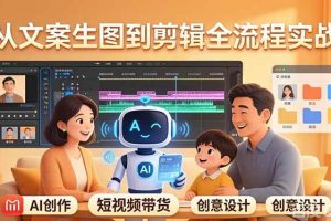 (17916期)原创 AI 剧情短视频带货:AI+家庭剧情+带货广告,从文案生图到剪辑全流程实战