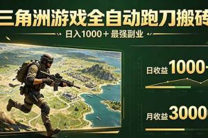 (17999期)三角洲全自动搬砖,轻松躺赢!