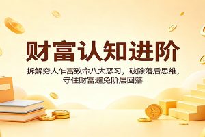 财富认知进阶：拆解穷人乍富致命八大恶习，破除落后思维，守住财富避免阶层回落