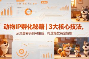 动物IP孵化秘籍｜3大核心技法，从流量密码到AI生成，打造爆款萌宠短剧
