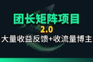 【团长合作2.0】视频矩阵项目_招发手矩阵+剪辑师，共赢项目【揭秘】
