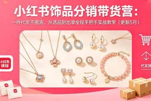 (18626期)小红书饰品分销带货营:一件代发不囤货,从选品到出单全程手把手实战教学(更新5月)
