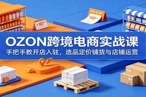 OZON跨境电商实战课:手把手教开店入驻,选品定价铺货与店铺运营