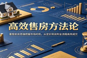 高效售房方法论：重塑卖房思维把握市场时机，从定价到谈判全流程高效成交