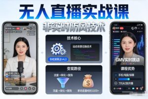 宝子哥无人直播实战课,非实时防风技术,聚焦抖音快手等平台直播带货,轻松开启直播变现之路(更新2026年6月19日)