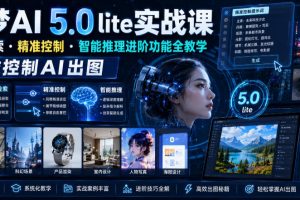 即梦AI 5.0 lite实战课,联网检索・精准控制・智能推理进阶功能全教学,精准控制AI出图