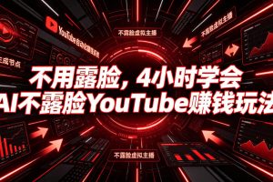 不用露脸，4小时学会AI不露脸YouTube賺钱玩法【原创双语字幕】