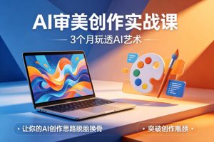 AI审美创作实战课，3个月玩透AI艺术，让你的AI创作思路脱胎换骨，突破创作瓶颈（更新0706）