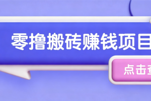 夕夕搬砖项目，零门槛看完就能上手，只需一部手机轻松日收30+