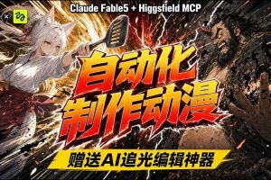 （19477期）AI自动化动漫制作！Claude Fable 5接入Higgsfield MCP，直接生成完整创意内容