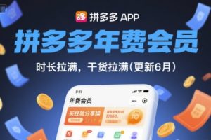 拼多多年费会员,实经验分享操,时长拉满,干货拉满(更新260804)