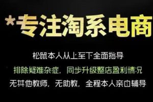 松鼠会电商VIP课程，从基础布局到高阶优化，助你掌握淘宝运营逻辑，提升店铺流量与转化（更新0809）