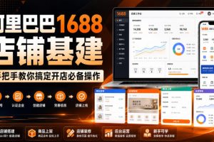 阿里巴巴1688店铺基建，手把手教你搞定开店必备操作（更新8月）