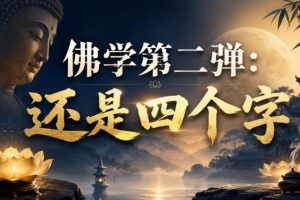 付费文章:佛学第二弹:还是四个字