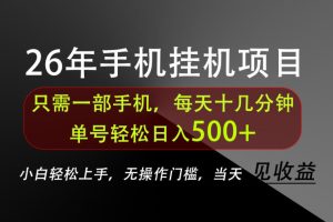 长期稳定可做,只需一部手机!单号轻松日入500+,不搞套路,只讲干货!【揭秘】