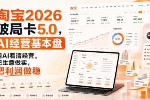 智篆商业-淘宝2026破局卡5.0,AI经营基本盘,用AI看清经营,把生意做实,把利润做稳