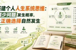 付费文章：搭建个人人生系统思维：减少问题发生概率，让正确选择自然发生