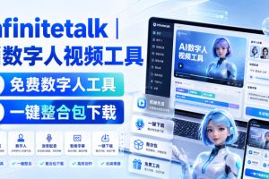 Infinitetalk丨ai数字人视频工具,免费数字人工具,一键整合包下载