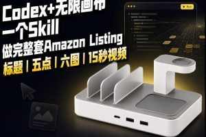 我用一个Codex Skill做完Amazon Listing:标题、五点、六图和视频全流程