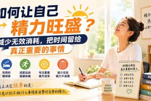 (20071期)付费文章:如何让自己精力旺盛?减少无效消耗,把时间留给真正重要的事情