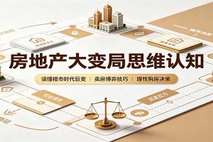 房地产大变局思维认知:读懂楼市时代巨变,卖房博弈技巧,理性购房决策