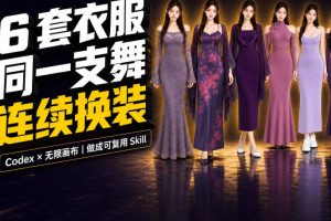 同一支舞,6套衣服按顺序切换:我把服装换装视频做成了一个Skill