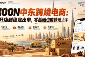 NOON中东跨境电商:从开店到稳定出单,零基础也能快速上手(更新2026)