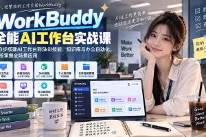 (20403期)WorkBuddy全能AI工作台实战课:从3步搭建AI工作台到Skill技能、知识库与办公自动化,系统掌握全场景应用