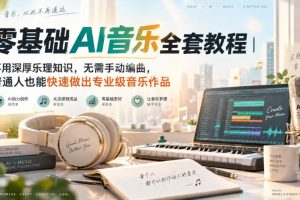 零基础AI音乐全套教程|不用深厚乐理知识,无需手动编曲,普通人也能快速做出专业级音乐作品