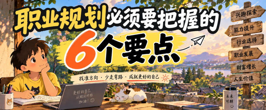 付费文章：职业规划必须要把握的6个要点