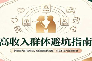 高收入群体避坑指南:拆解五大财富陷阱,做好现金流管理,财富积累与婚恋理财